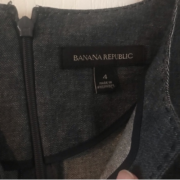 Banana Republic Denim Peplum Sheath Dress - Picture 4 of 7